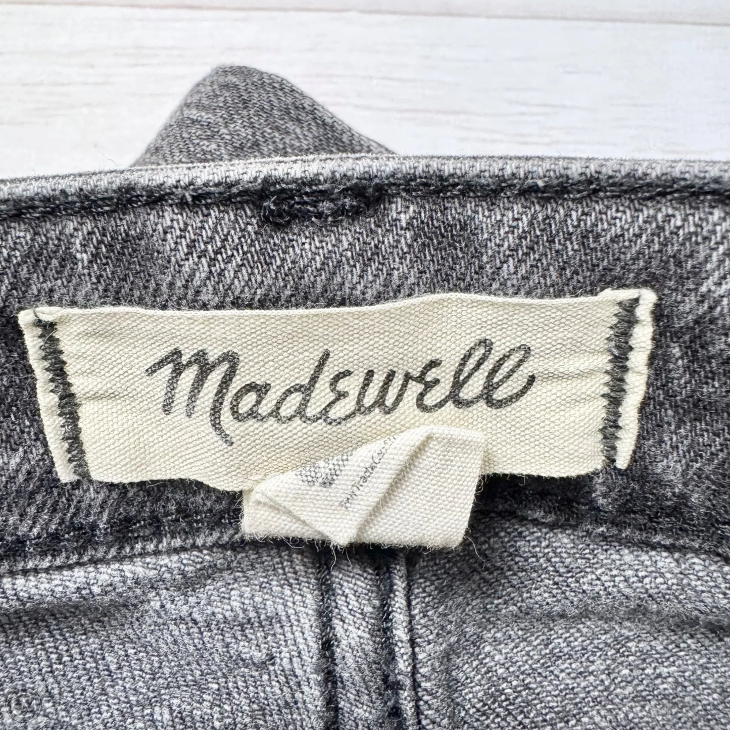 Jeans Straight By Madewell In Grey Denim, Size: 2