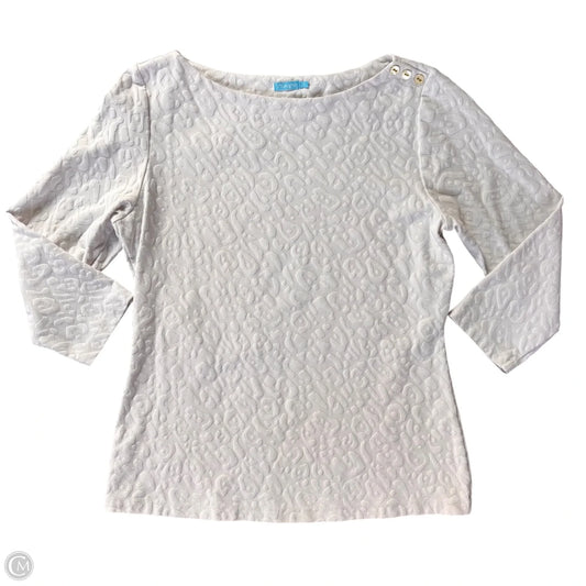 Top 3/4 Sleeve By J Mclaughlin In White, Size: M