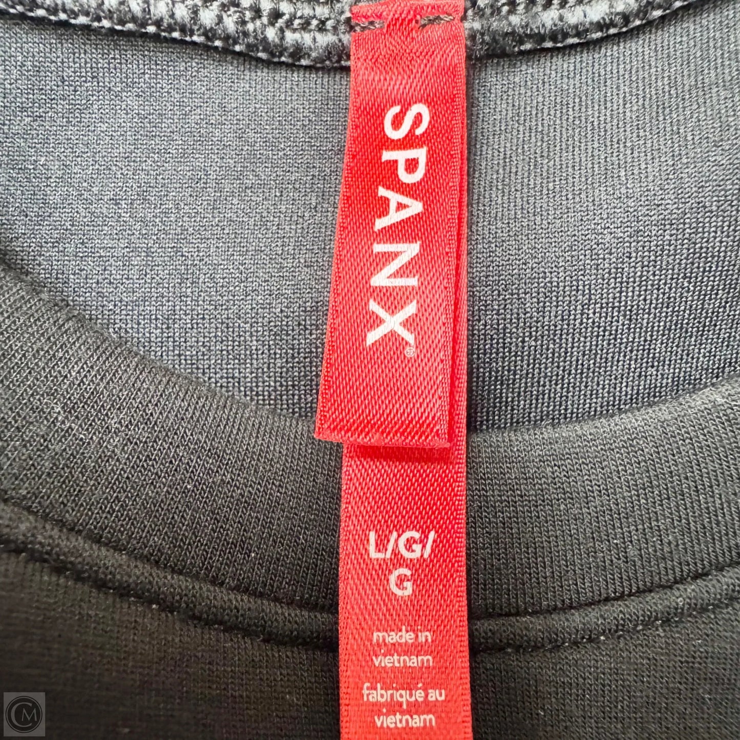 Top Short Sleeve By Spanx In Black, Size: L