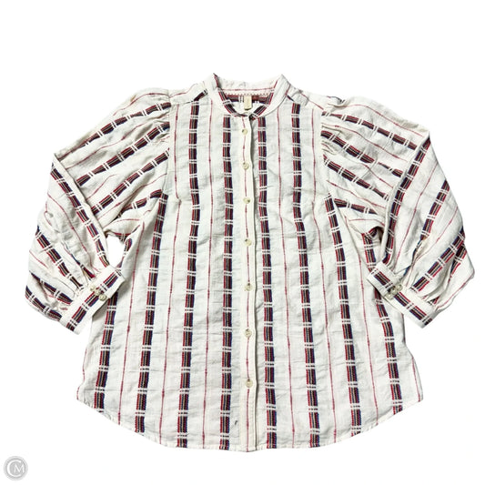 Top 3/4 Sleeve By Pilcro In Multi-colored, Size: Xs