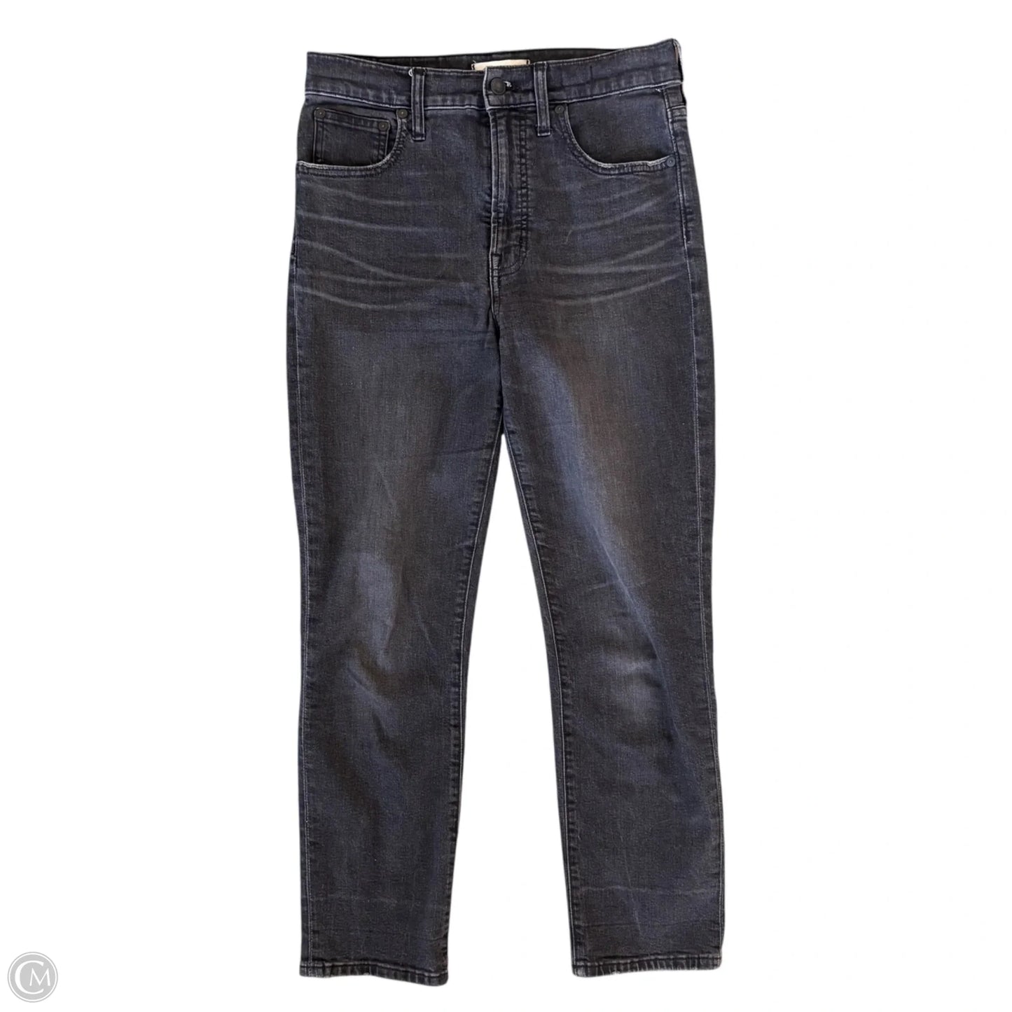 Jeans Cropped By Madewell In Black Denim, Size: 4