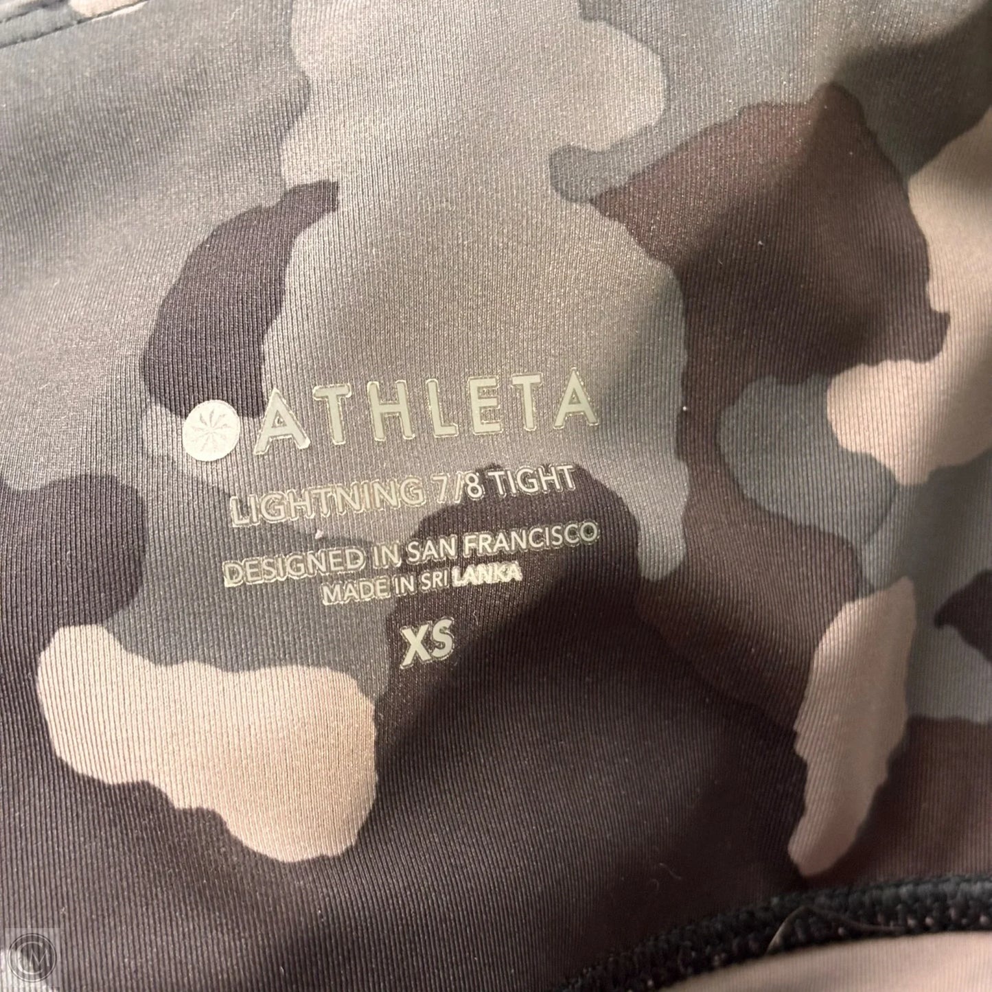 Athletic Leggings By Athleta In Camouflage Print, Size: Xs