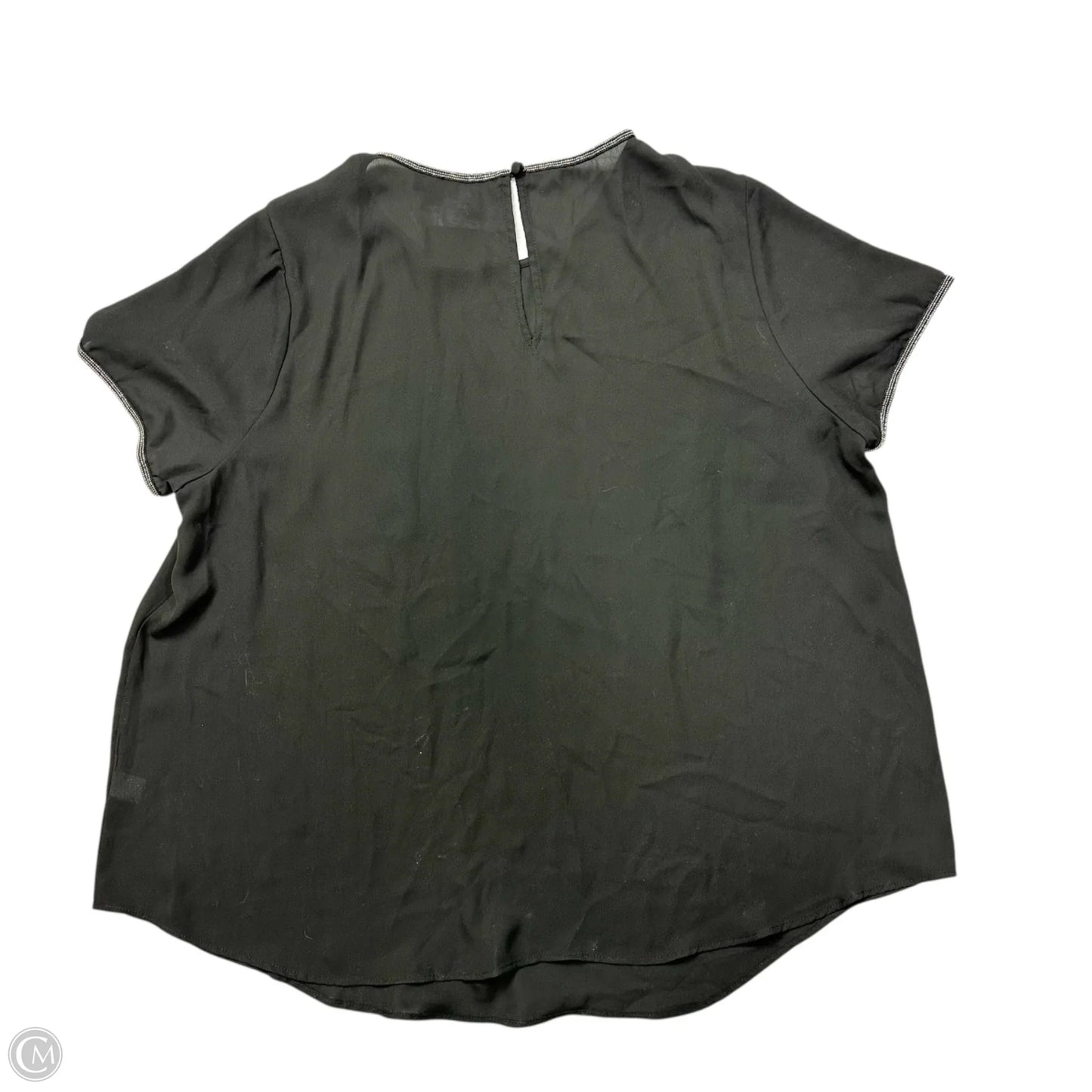 Blouse Short Sleeve By Torrid In Black, Size: 1x