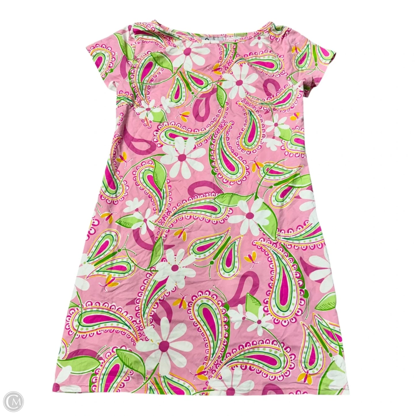 Dress Designer By Lilly Pulitzer In Green & Pink, Size: M