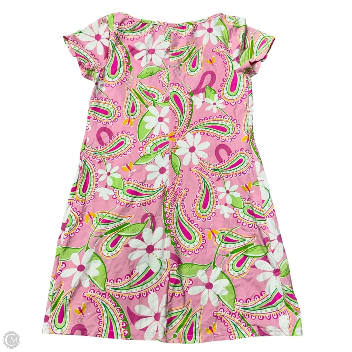 Dress Designer By Lilly Pulitzer In Green & Pink, Size: M