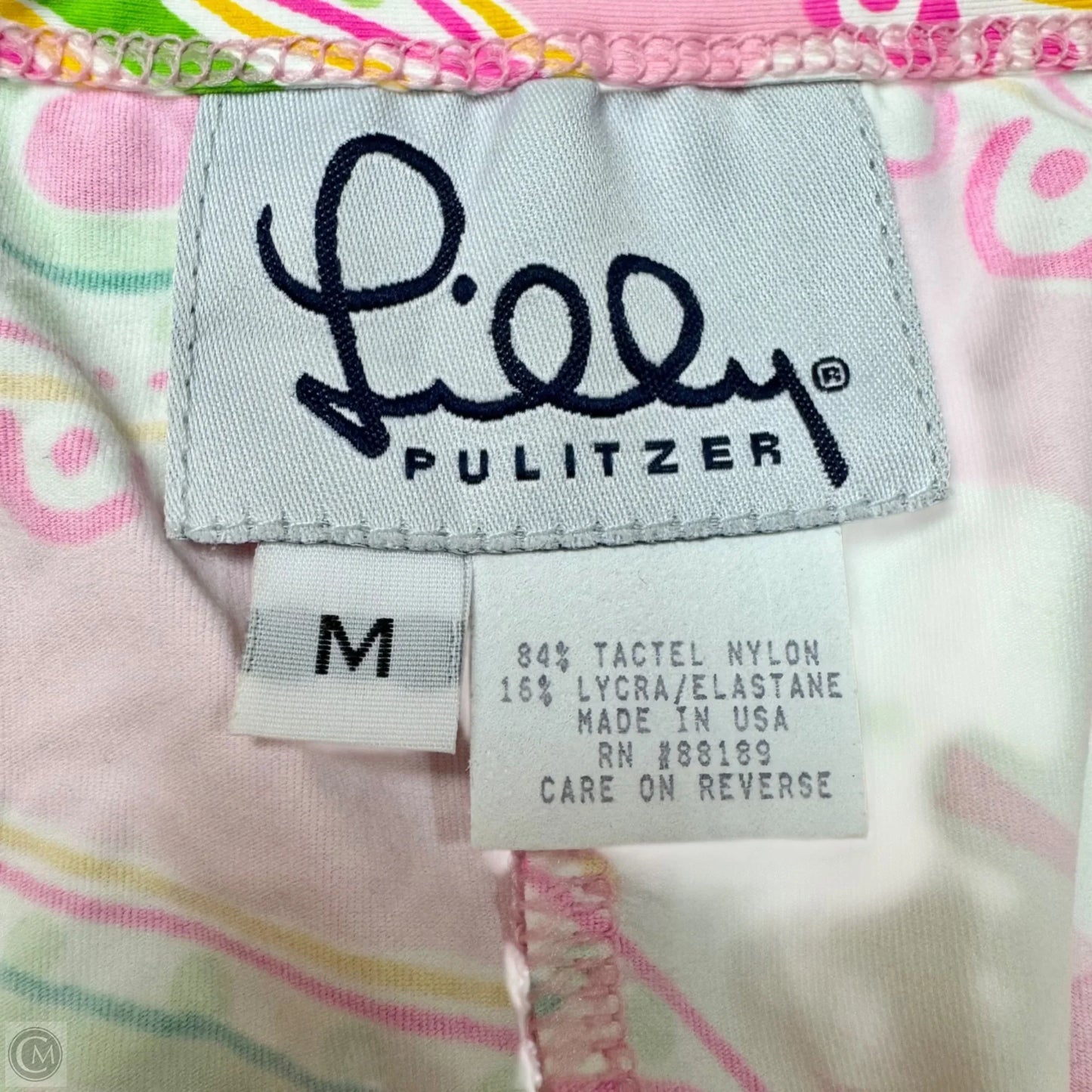 Dress Designer By Lilly Pulitzer In Green & Pink, Size: M