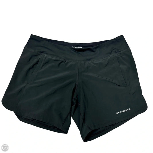 Athletic Shorts By Brooks In Black, Size: L