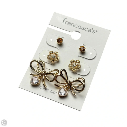 Earrings Stud By Francesca's, Size: 03 Piece Set