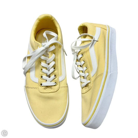 Shoes Sneakers By Vans In Yellow, Size: 8.5