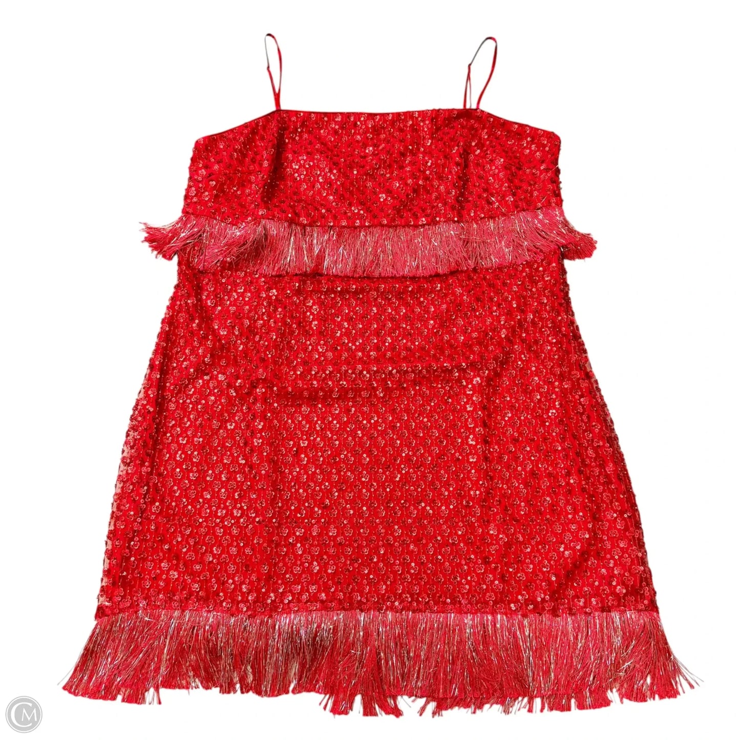 Dress Party Short By Anthropologie In Red, Size: 2x