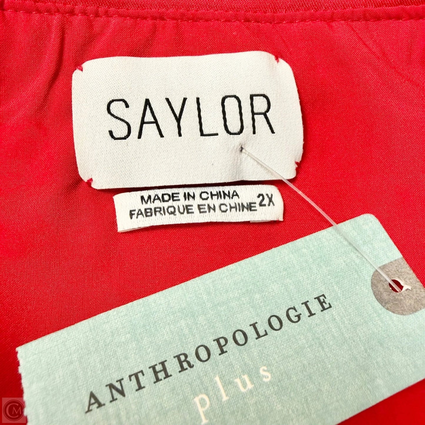 Dress Party Short By Anthropologie In Red, Size: 2x