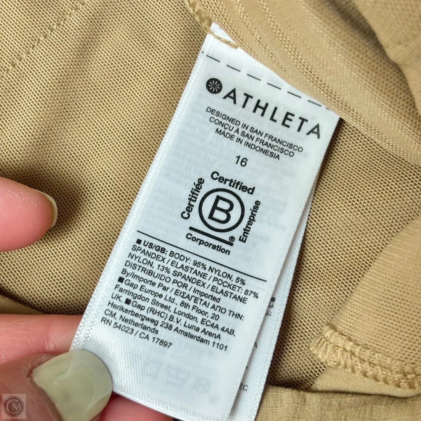 Athletic Pants By Athleta In Tan, Size: 16