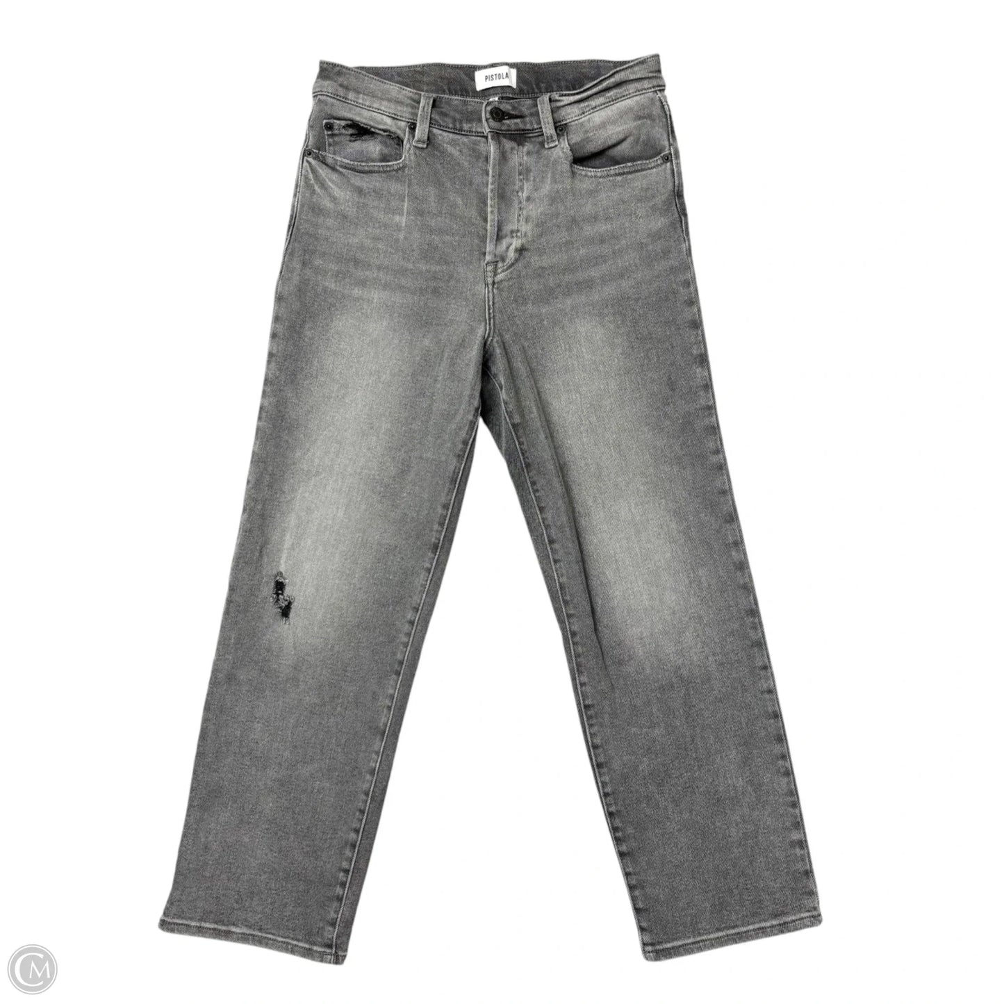 Jeans Straight By Pistola In Grey Denim, Size: 10