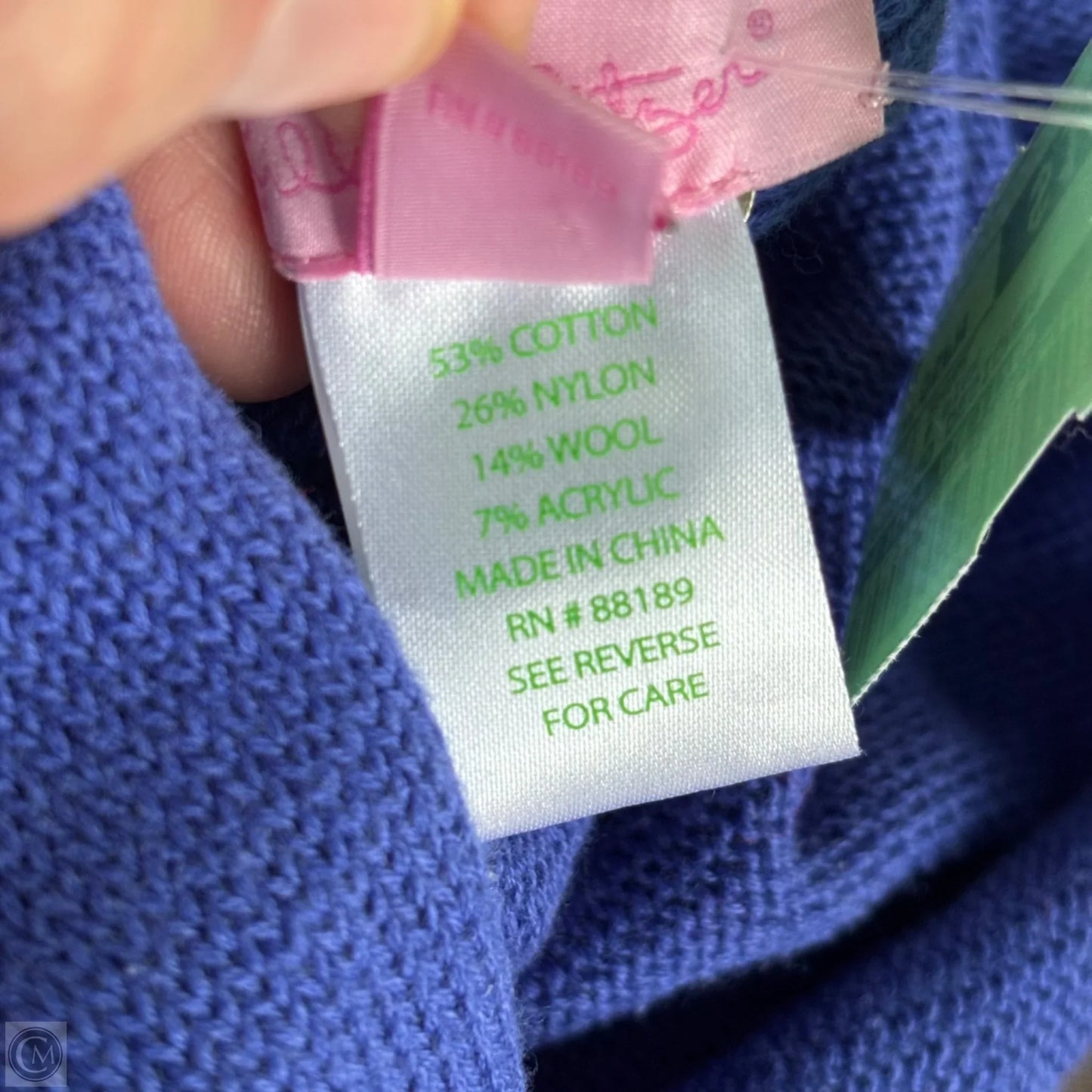 Poncho Designer By Lilly Pulitzer In Blue & Pink, Size: Osfm