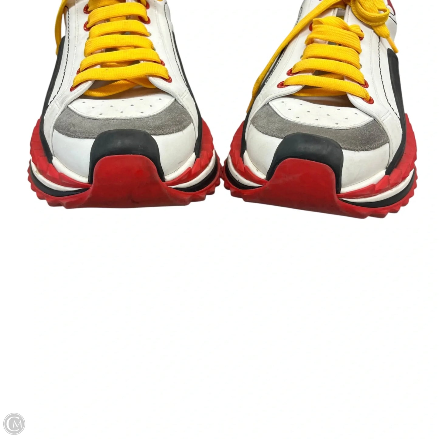 Shoes Luxury Designer By Dolce And Gabbana In Black & Red, Size: 9.5