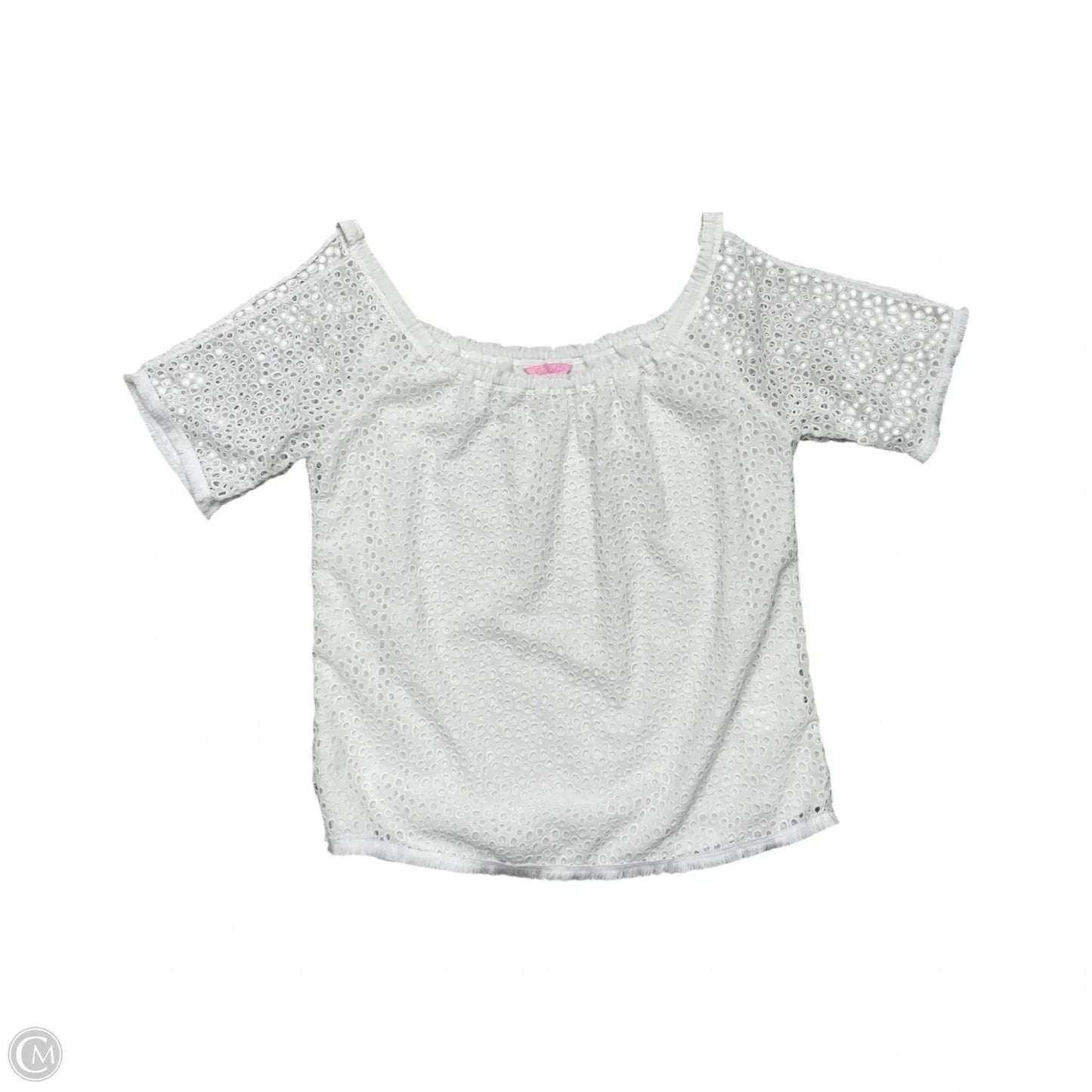 Top Short Sleeve By Lilly Pulitzer In White, Size: Xs