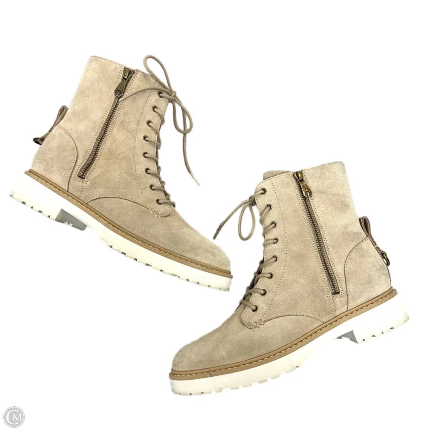 Boots Designer By Cole-haan In Taupe, Size: 8.5