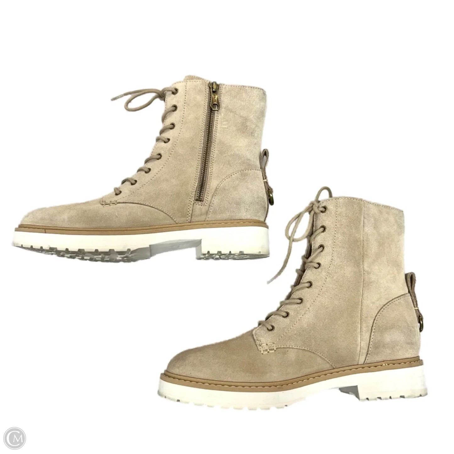 Boots Designer By Cole-haan In Taupe, Size: 8.5