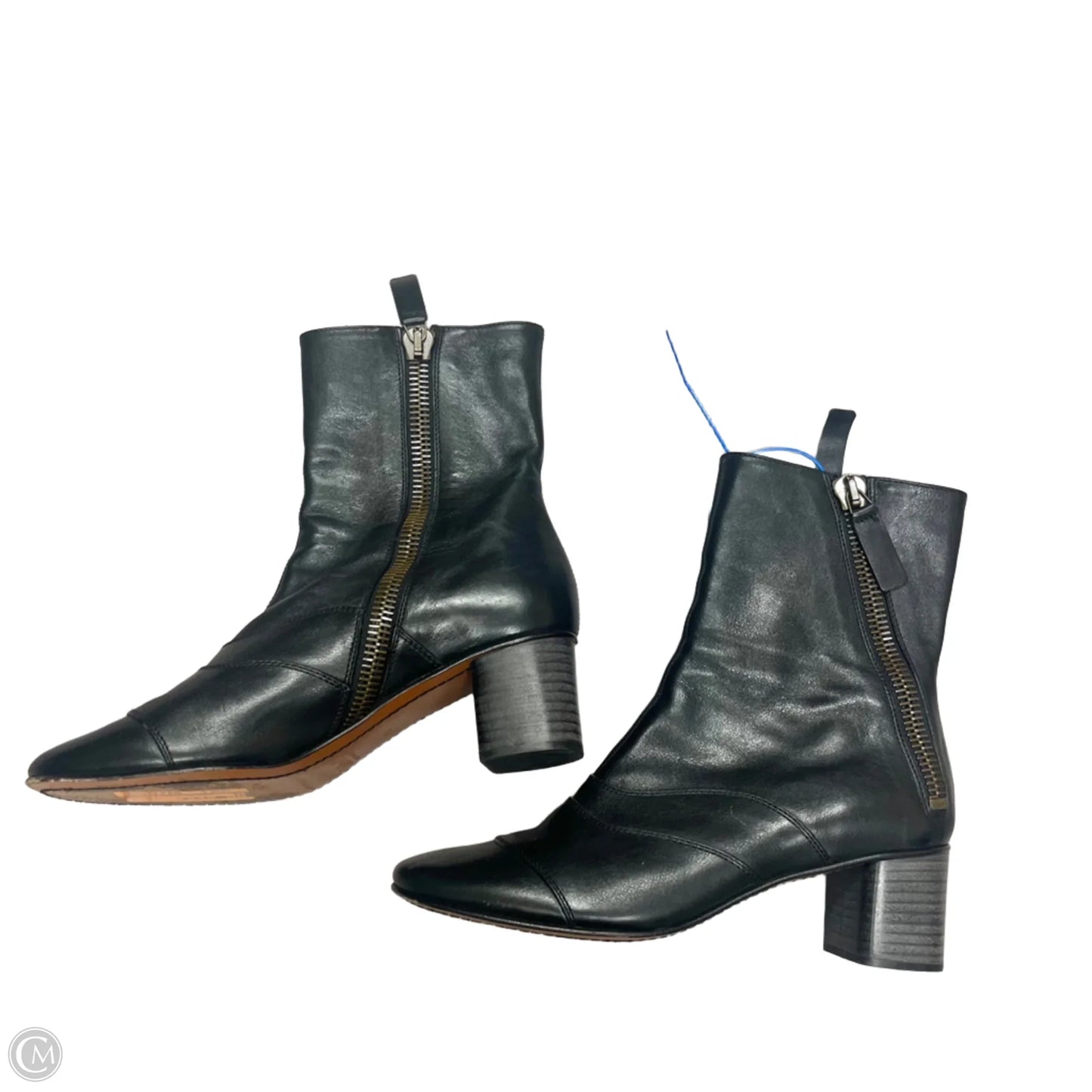 Boots Luxury Designer By Chloe In Black, Size: 8.5