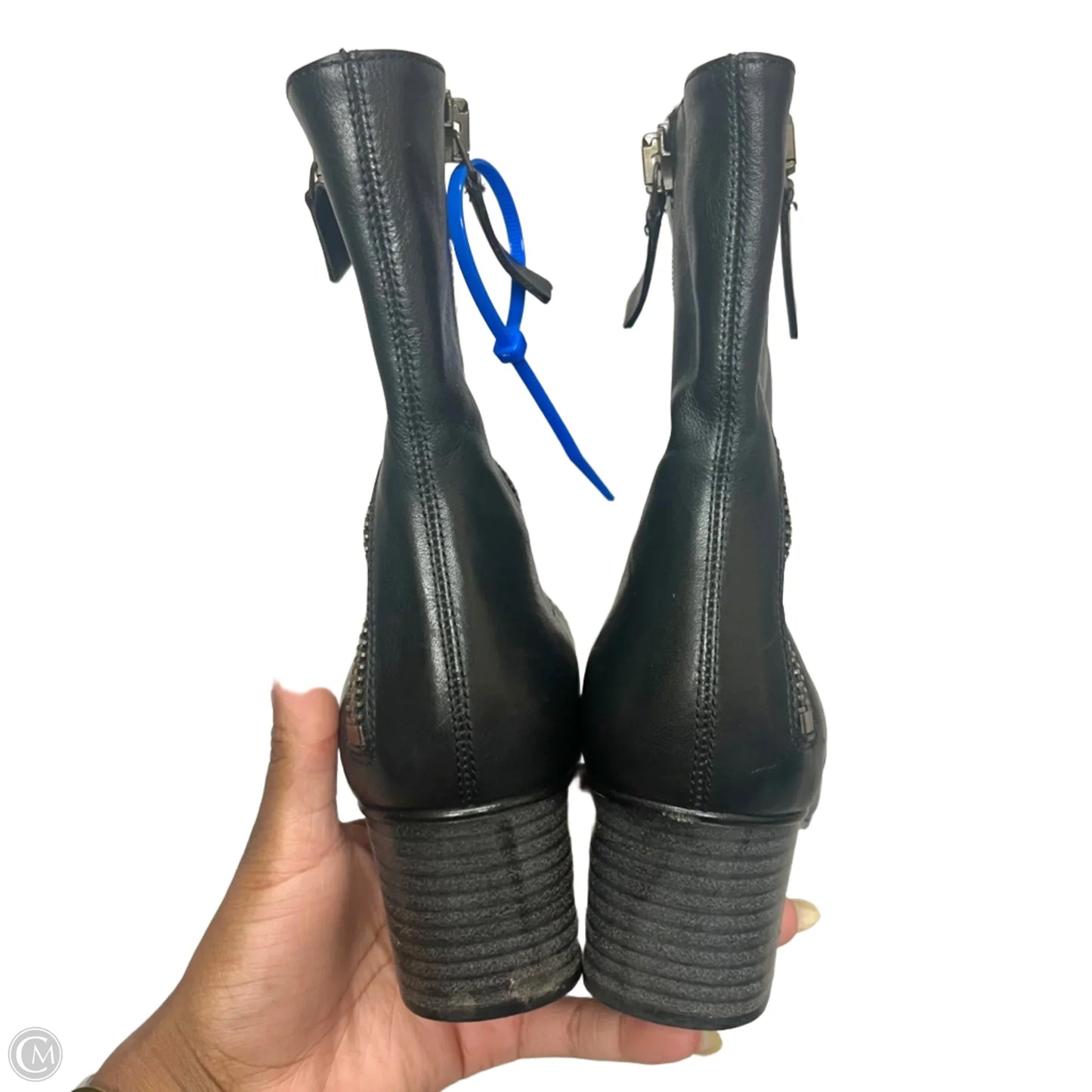 Boots Luxury Designer By Chloe In Black, Size: 8.5