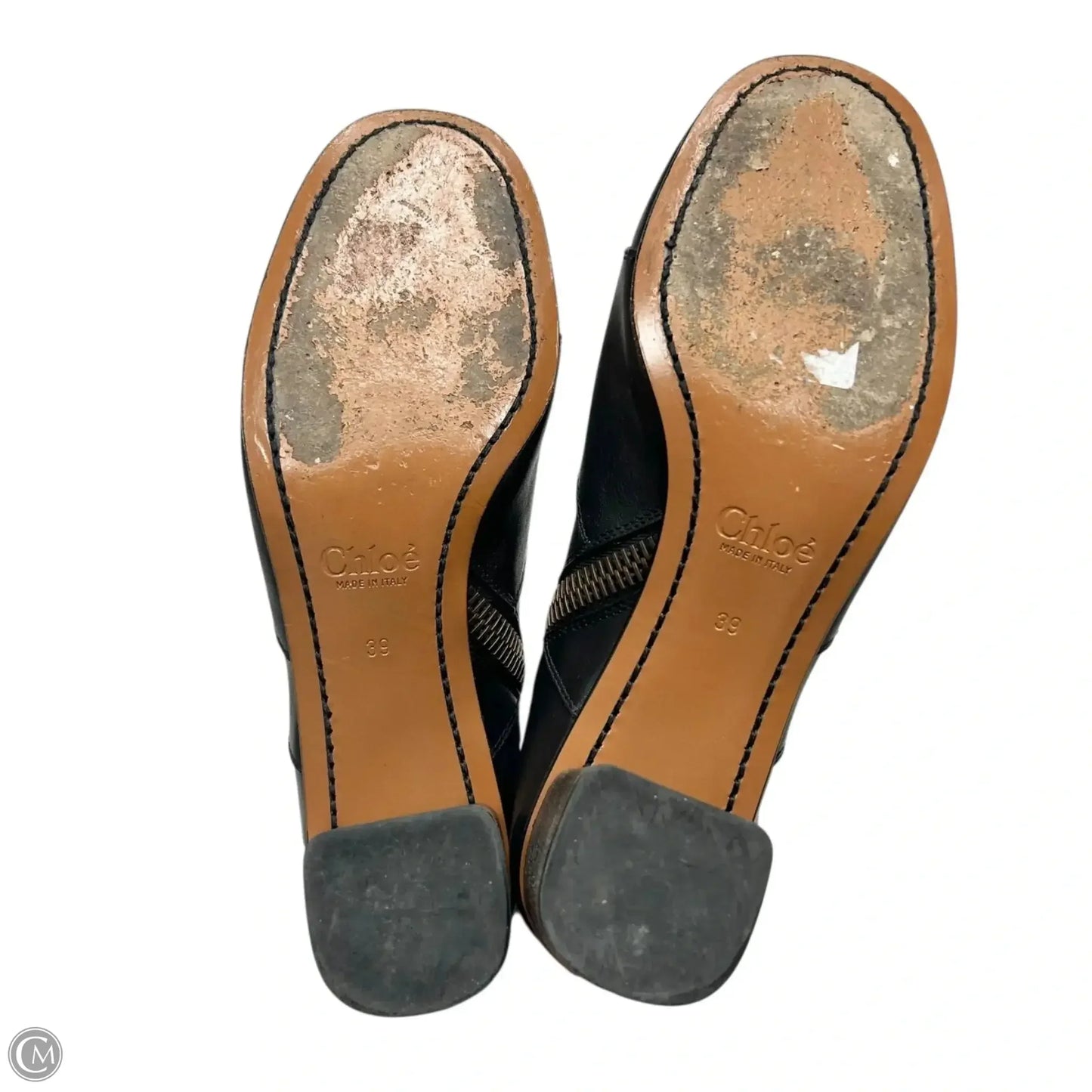 Boots Luxury Designer By Chloe In Black, Size: 8.5