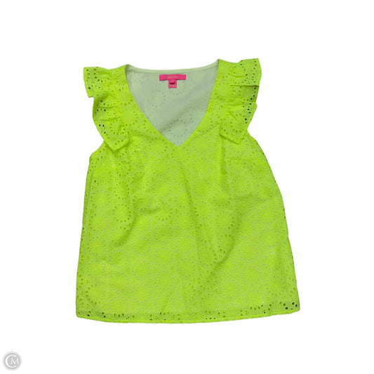 Top Sleeveless Designer By Lilly Pulitzer In Green, Size: S