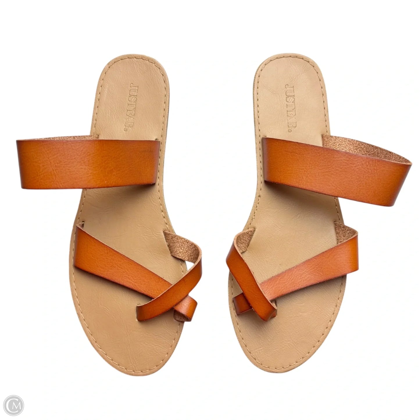Sandals Flats By Just Fab In Brown, Size: 8