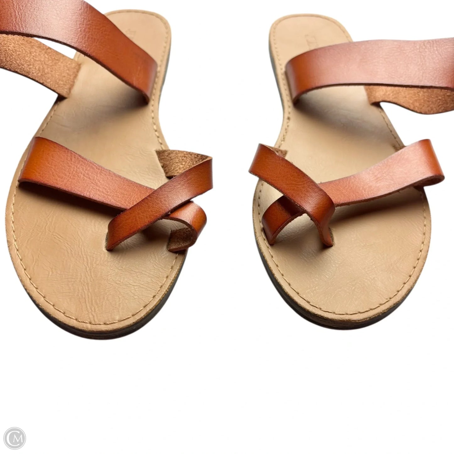 Sandals Flats By Just Fab In Brown, Size: 8