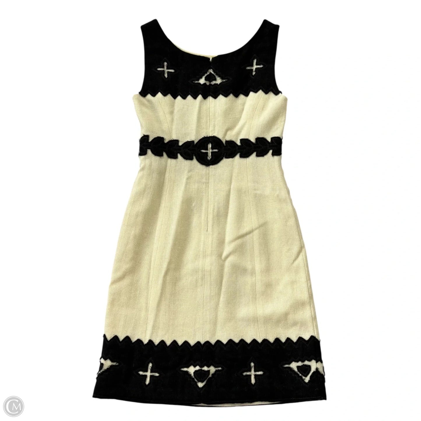 Dress Designer By Tory Burch In Black & Cream, Size: Xs