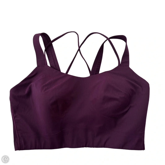 Athletic Bra By Lululemon In Purple, Size: L