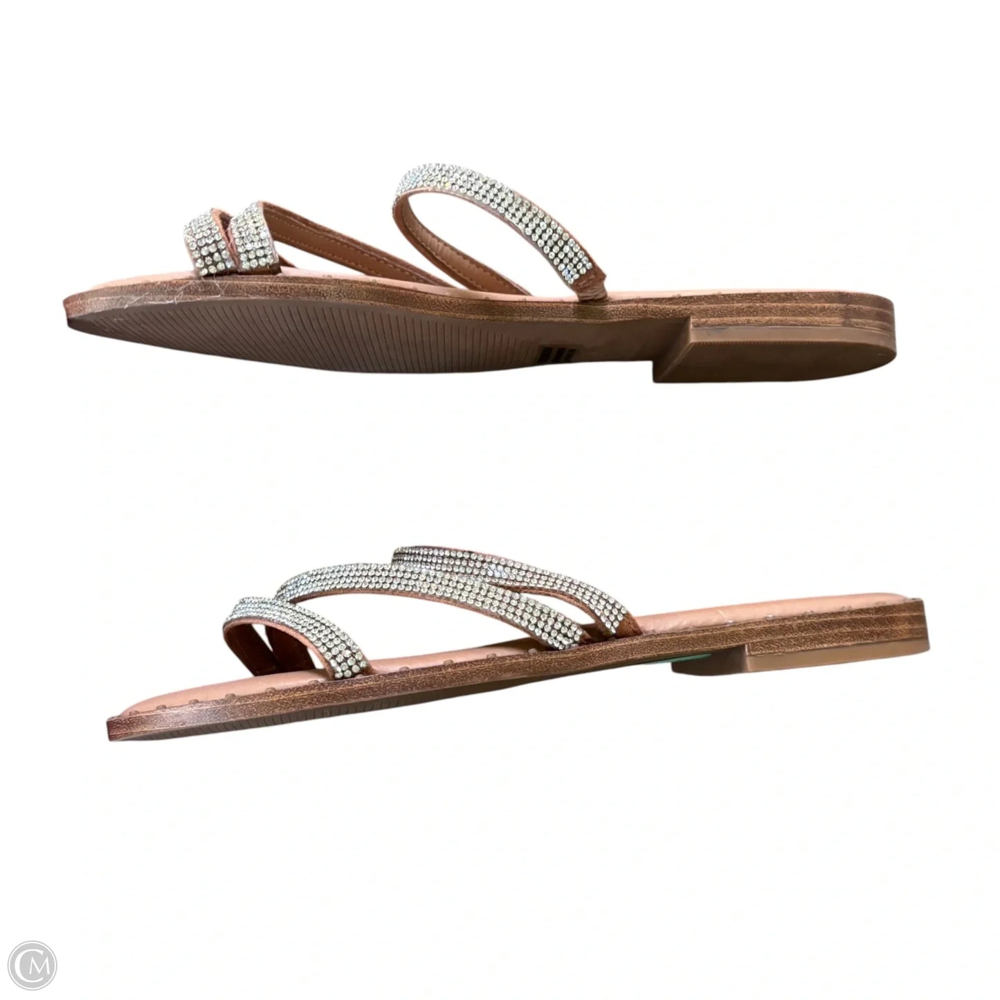 Sandals Flats By Steve Madden In Silver, Size: 8