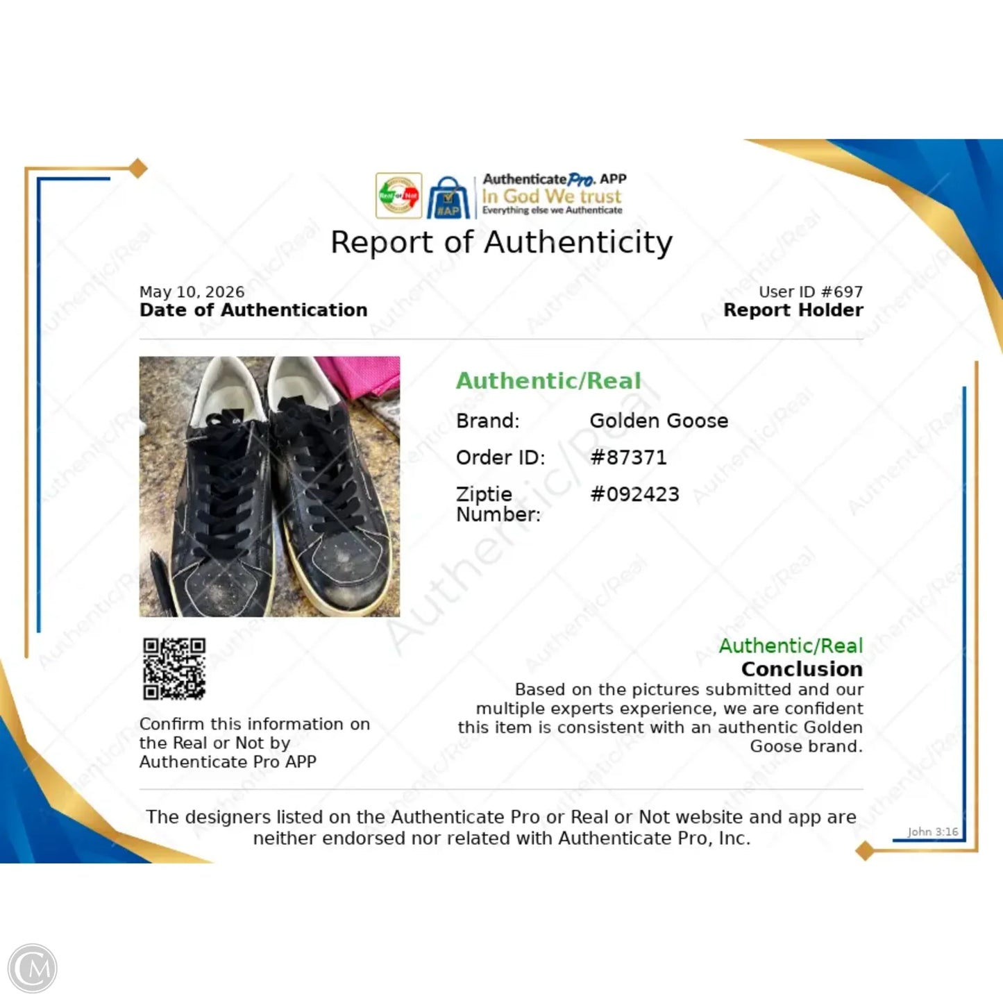 Shoes Luxury Designer By Golden Goose In Black, Size: 10.5