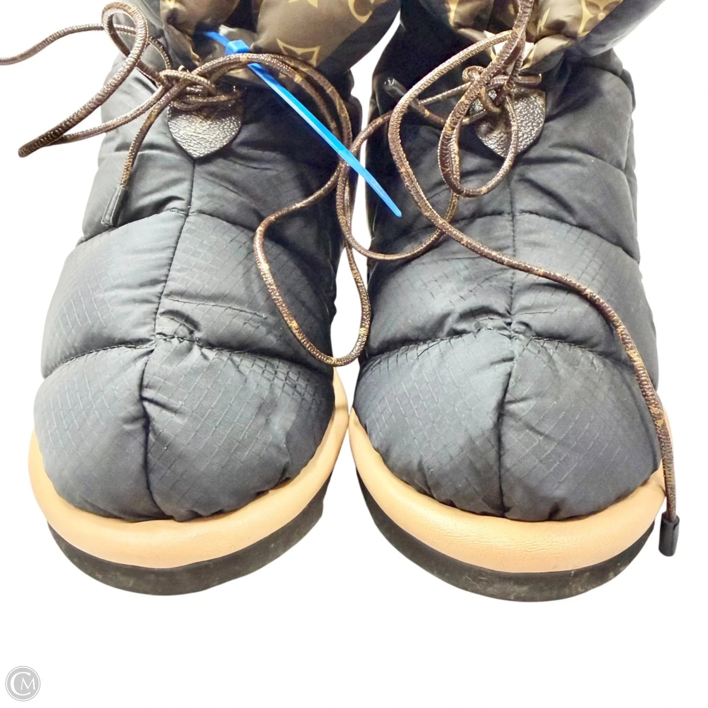 Boots Luxury Designer By Louis Vuitton In Brown, Size: 8.5