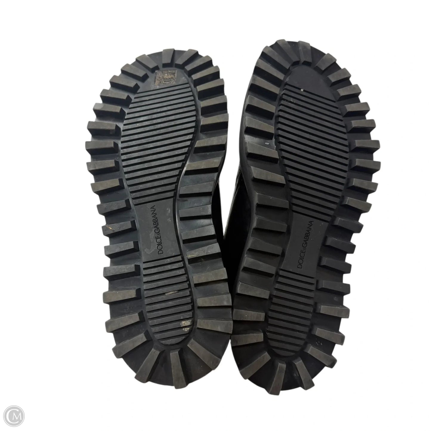 Boots Luxury Designer By Dolce And Gabbana In Black, Size: 9.5
