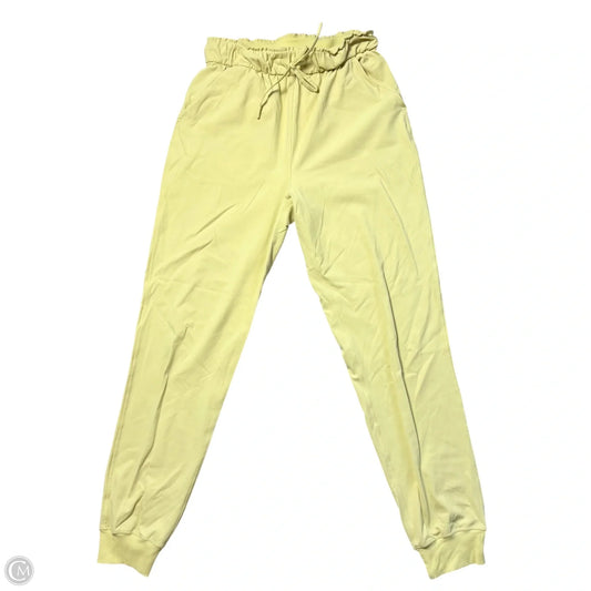 Athletic Pants By Lululemon In Yellow, Size: S