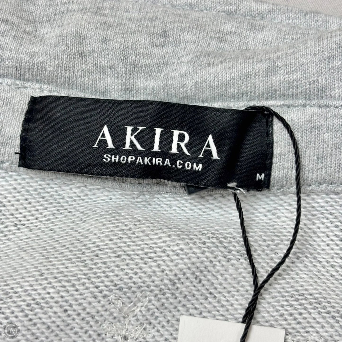 Sweatshirt Crewneck By Akira In Grey, Size: M