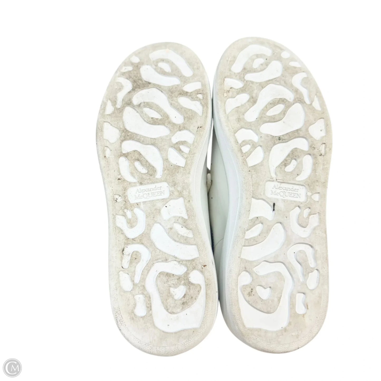 Shoes Luxury Designer By Alexander Mcqueen In Blue & White, Size: 9.5