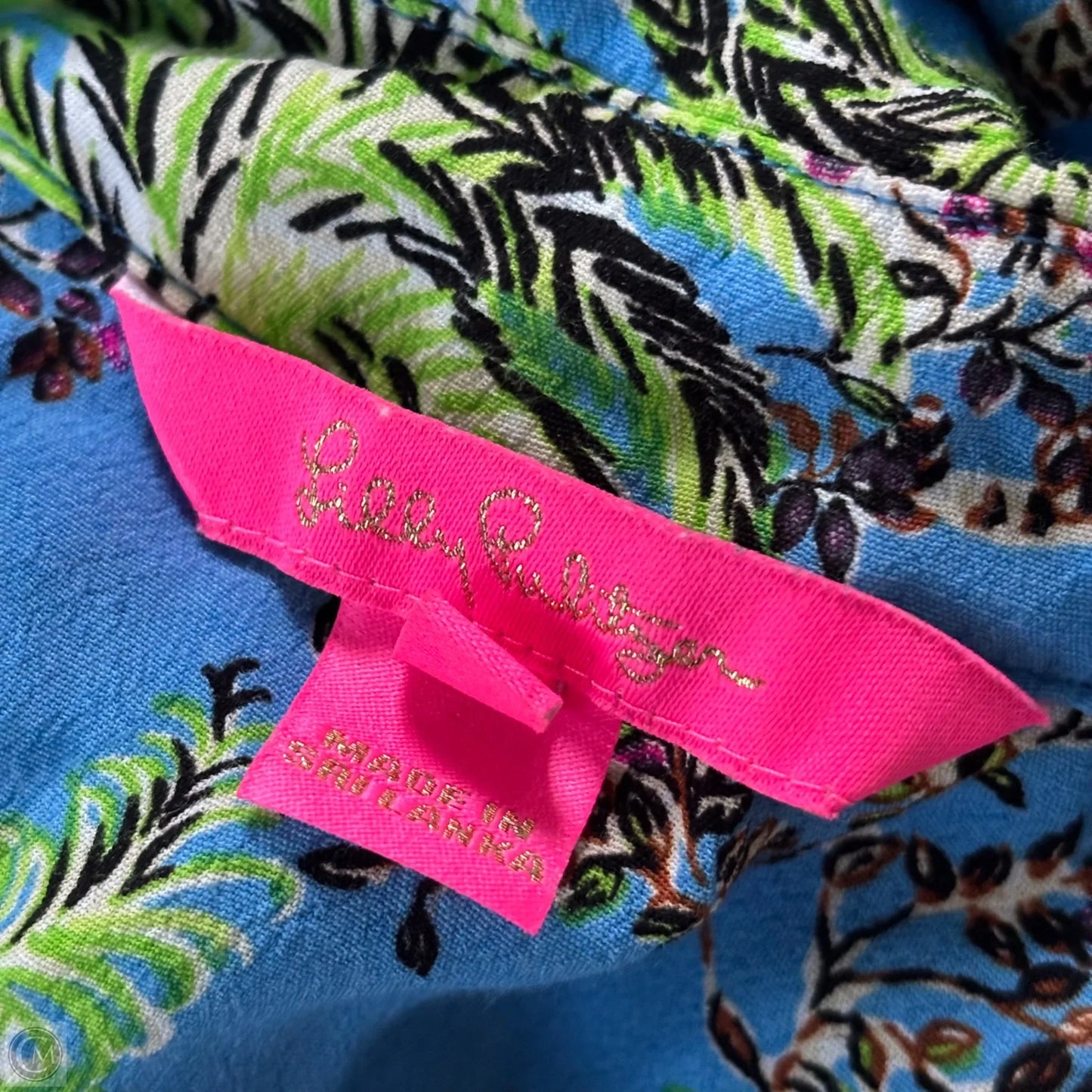 Dress Designer By Lilly Pulitzer In Blue & Tan, Size: S