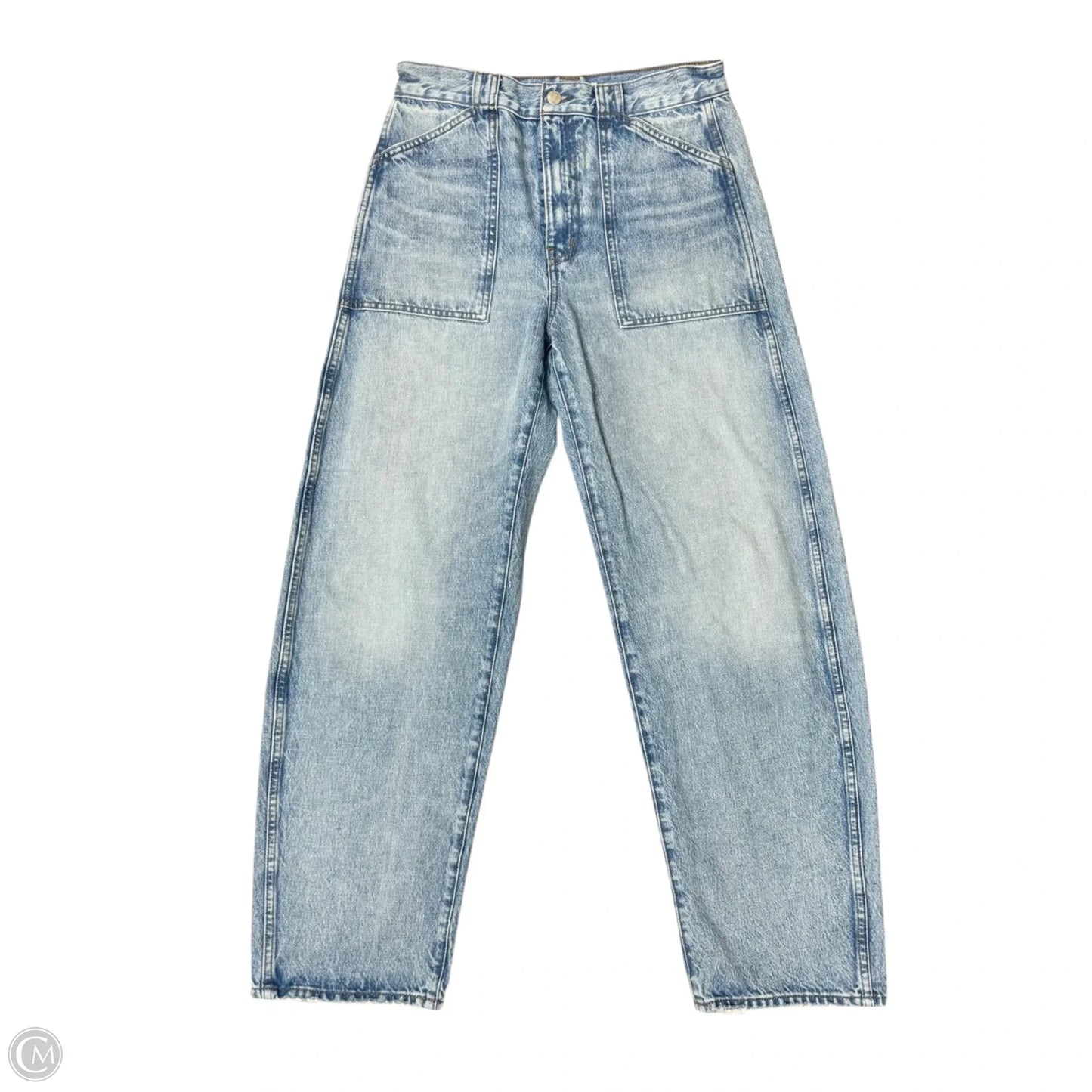 Jeans Straight By Madewell In Blue Denim, Size: 4