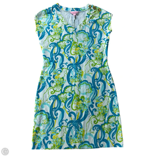 Dress Designer By Lilly Pulitzer In Blue & Yellow, Size: Xs