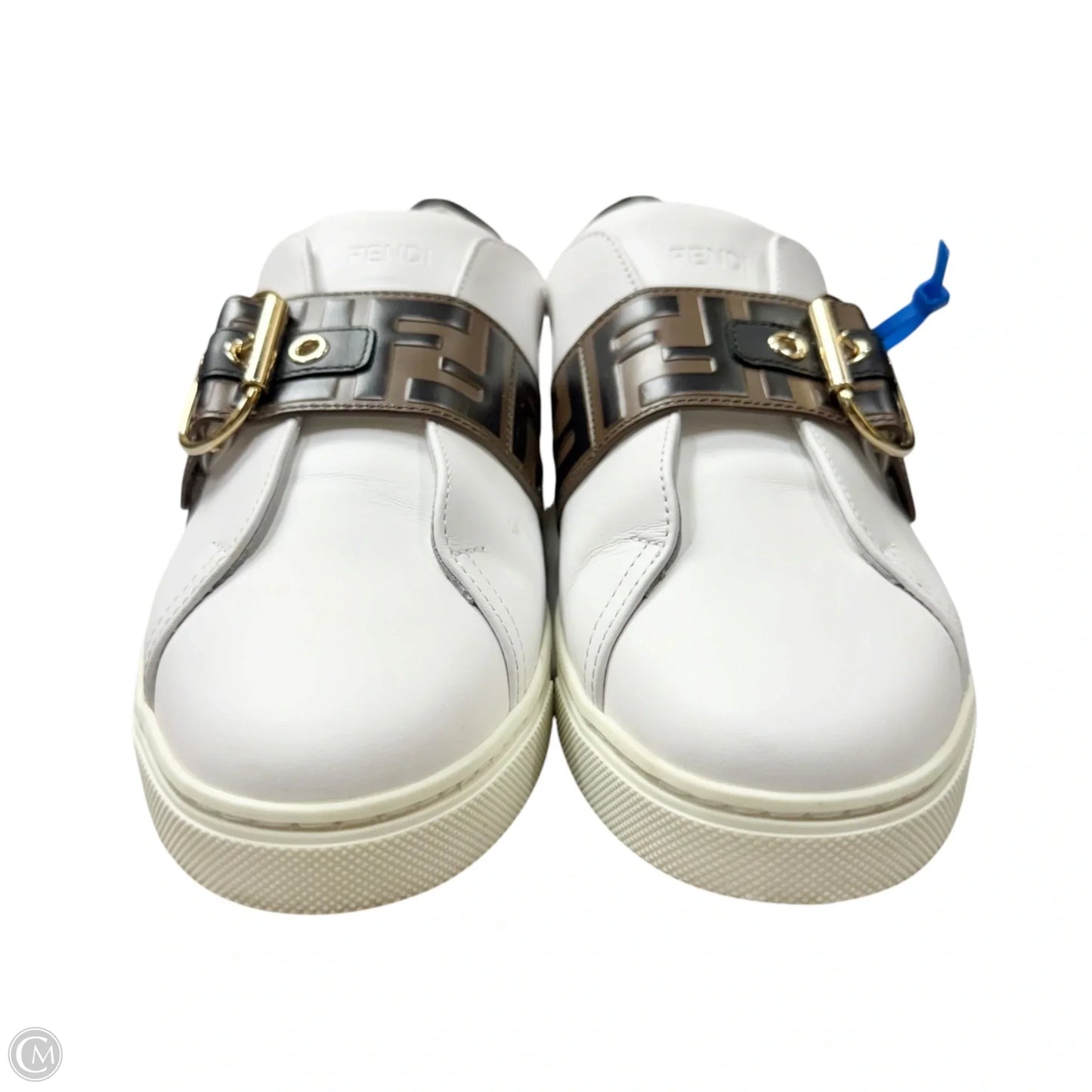 Shoes Luxury Designer By Fendi In White, Size: 9.5