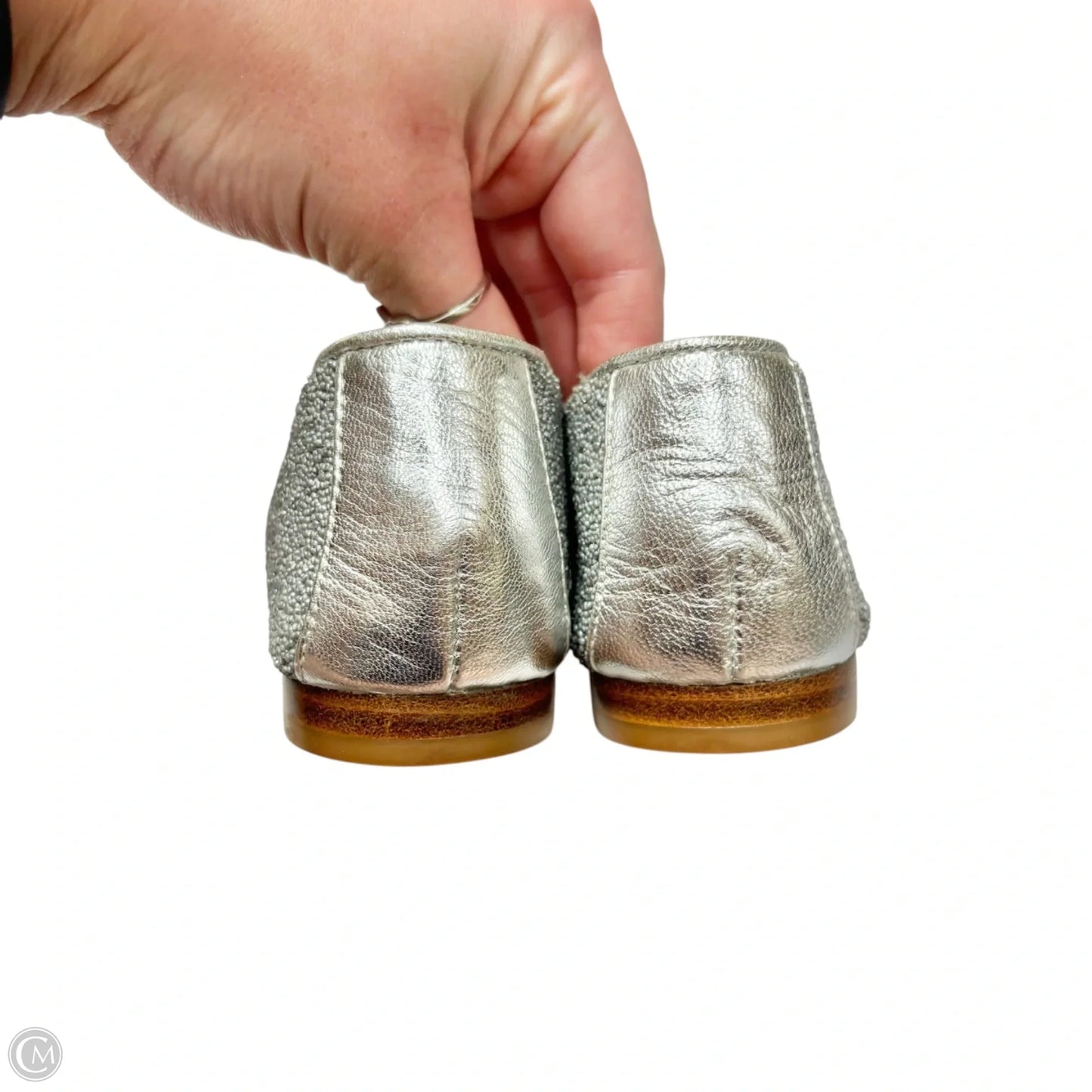 Shoes Flats By Donald Pliner In Silver, Size: 6