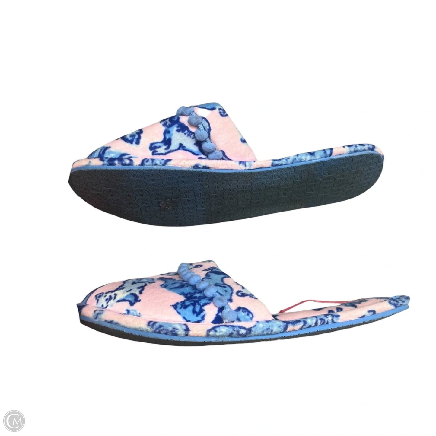 Slippers Designer By Lilly Pulitzer In Blue & Pink