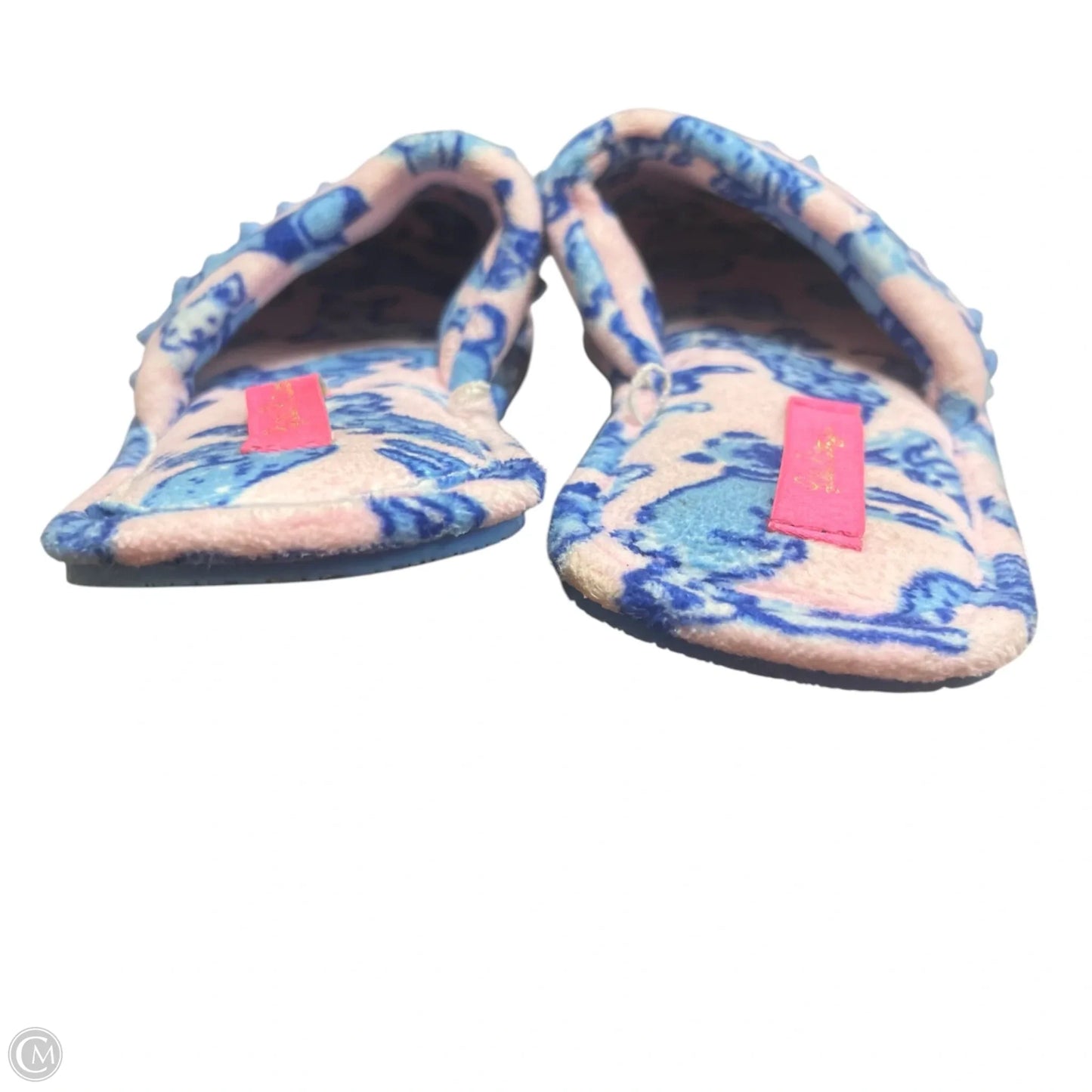 Slippers Designer By Lilly Pulitzer In Blue & Pink