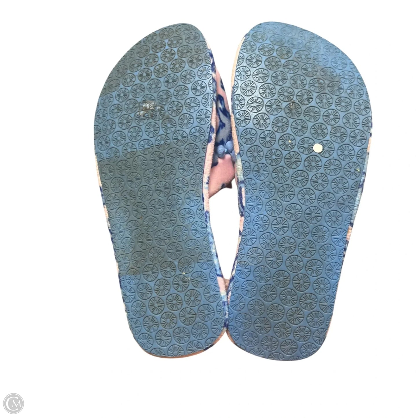 Slippers Designer By Lilly Pulitzer In Blue & Pink