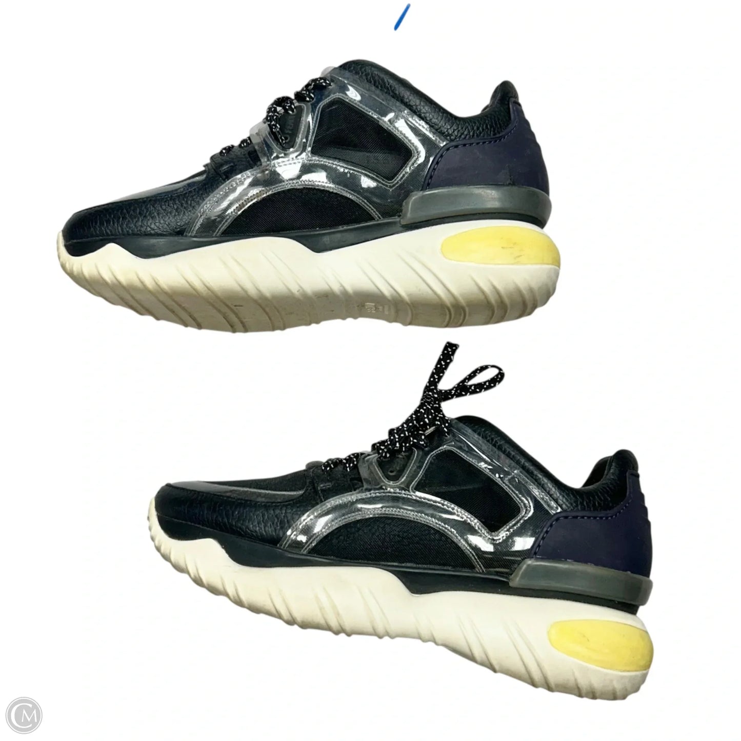 Shoes Luxury Designer By Fendi In Black & Blue, Size: 9.5