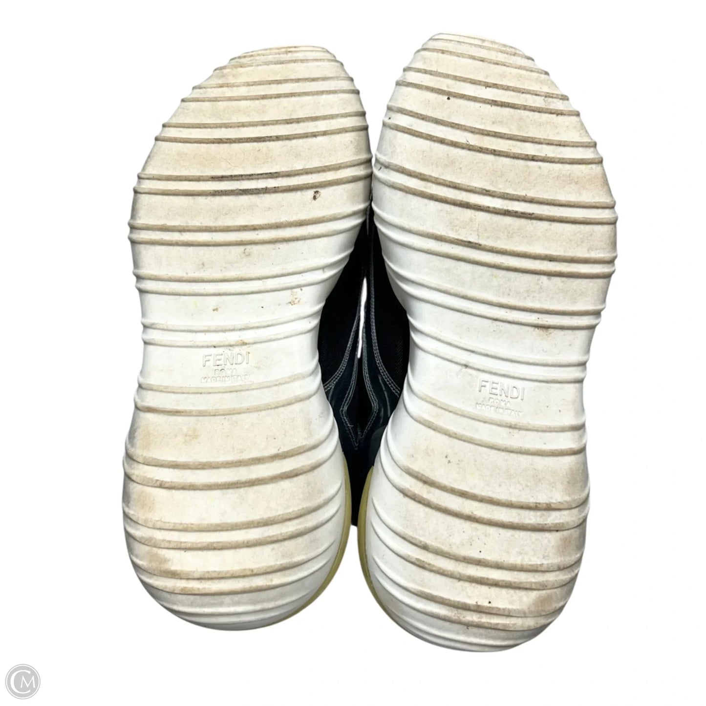 Shoes Luxury Designer By Fendi In Black & Blue, Size: 9.5