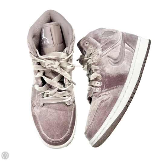 Shoes Luxury Designer By Jordan In Purple, Size: 8.5