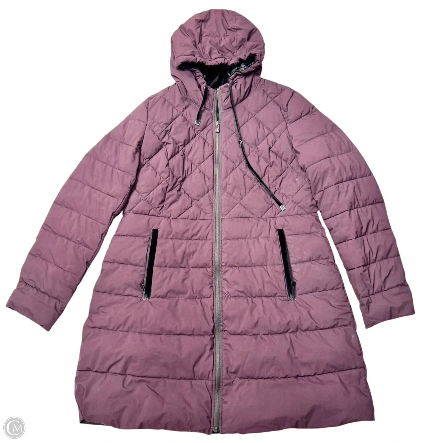 Coat Parka By Inc In Maroon, Size: L
