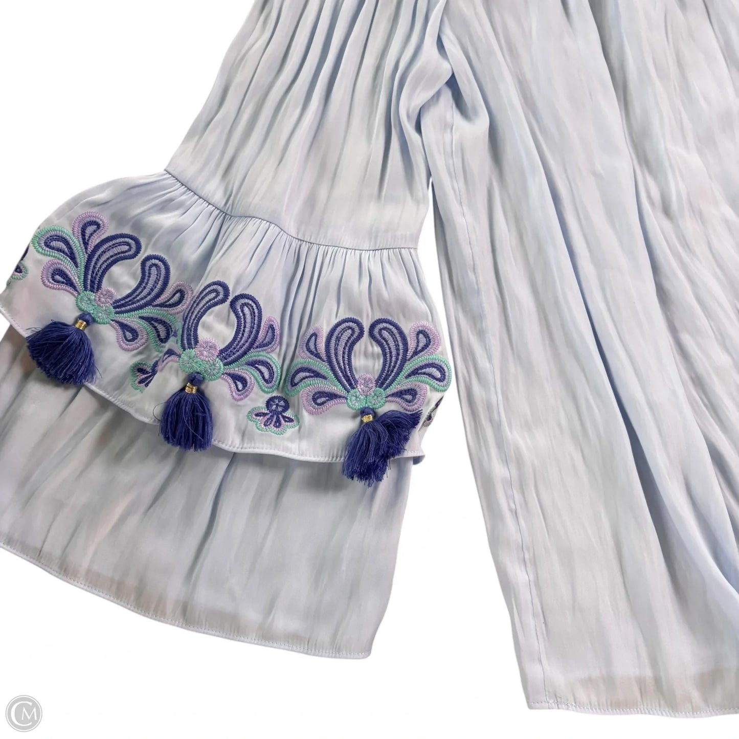 Top Long Sleeve Designer By Lilly Pulitzer In Blue, Size: S